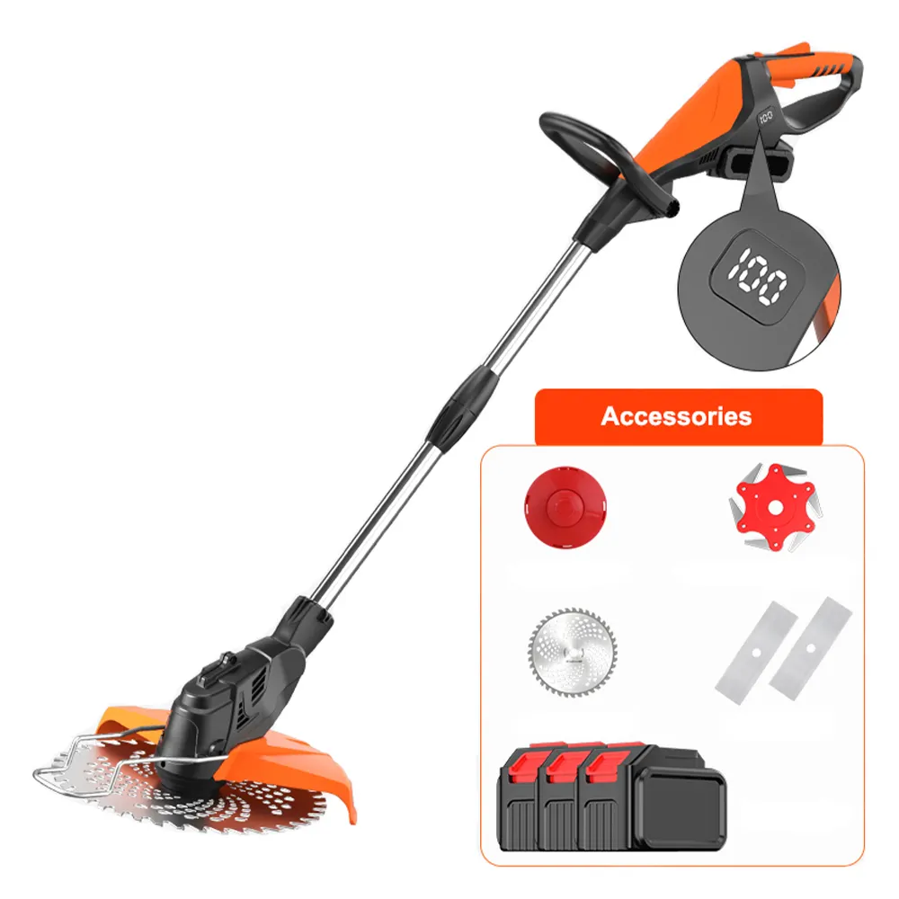 Nuovo arrivo 21V grande potenza motore brushless tosaerba per taglio erba elettrico portatile cordless giardino tagliaerba cutter