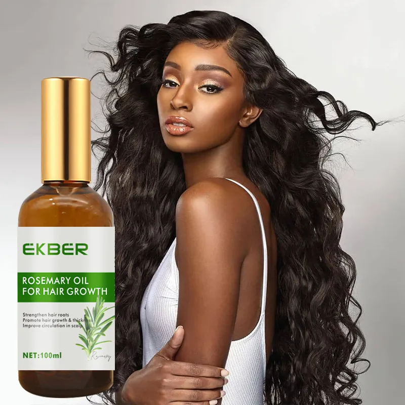 Aceite de Romero Moq bajo para el crecimiento del cabello Aceite de cabello marroquí antiencrespamiento Productos para el cabello rizado