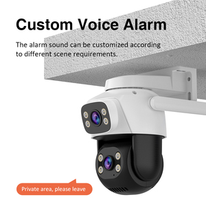 VEESKY Outdoor 3MP IP <strong>Camera</strong> with 360&deg; PTZ 4G HD Network Night Vision and Human Detection for Security Baby <strong>Monitor</strong> <strong>System</strong> - Product Image 4