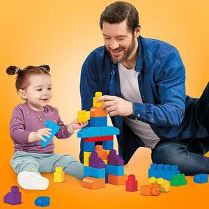 Juego de bloques de construcción de 86 Uds., juego de juguetes de bloques de colores de construcción grande, juguete de construcción de aprendizaje temprano para niños - Product Image 3