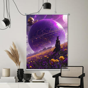 Toptan özel tasarım Polyester duvar asılı kaydırma afiş posteri dekorasyon için - Product Image 5