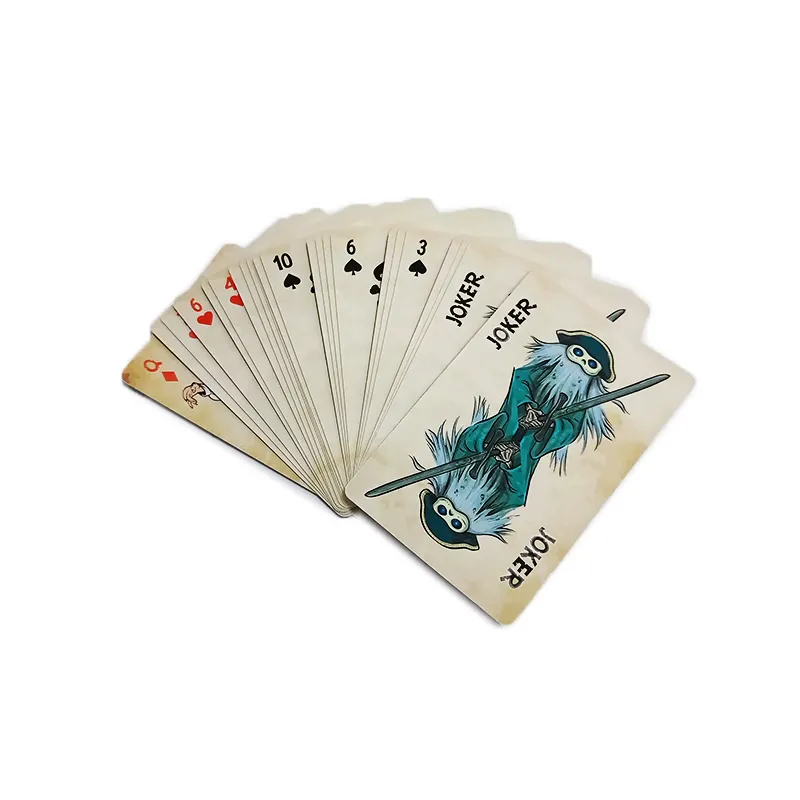 للبيع بالجملة بطاقات لعب أمامية وخلفية قابلة للتخصيص بتصميم شعار مارفل أوراق لعب 54 لخدع سحرية