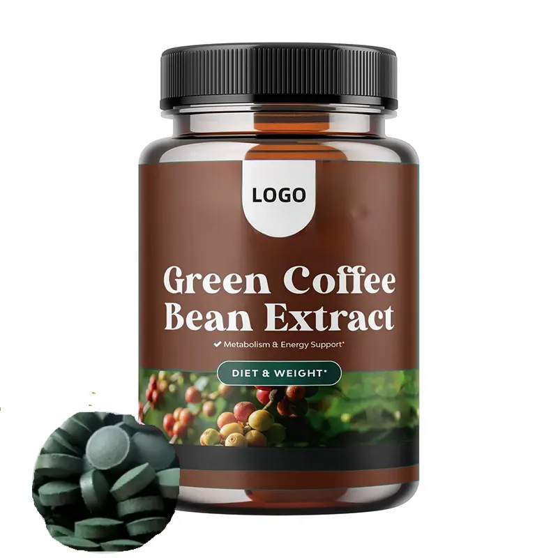 Pure Natural Weight Loss Green Coffee Bean Extract Care Tablets Pills Tablets 500Mg