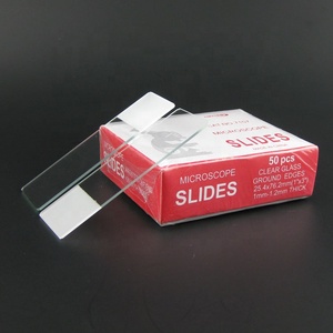 Microscopio de doble extremo esmerilado para laboratorio, tobogán de vidrio 7107 - Product Image 1