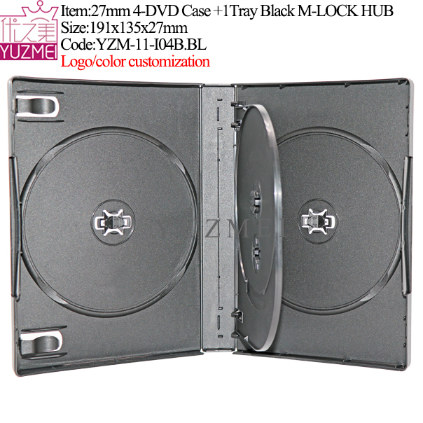 I04B:27mm M-LOCK 4-DVD Case Black