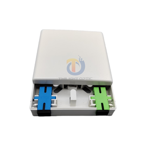 กล่องเทอร์มินัลเครือข่ายในร่ม2 kerne FTTH กล่องไฟเบอร์ออปติกเต้าเสียบสายไฟเบอร์ออปติก2พอร์ต FTB - Product Image 3
