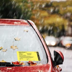 卸売最新ファッション2部ノーカーボン穴あき番号付き駐車違反警告ステッカーブック - Product Image 3