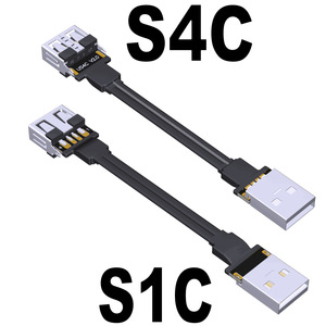 ADT USB2.0บางเฉียบสั้นสายเคเบิลชนิดแบน-ตัวผู้หญิงแหล่งจ่ายไฟสูงข้อมูล6A ชาร์จเร็วสาย0.2M 2M - Product Image 4