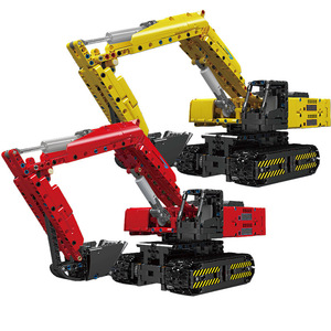 成形King15061-70エンジニアリングシリーズ1:8機械式掘削機プラスチック組み立てビルディングブロックおもちゃモデル子供用