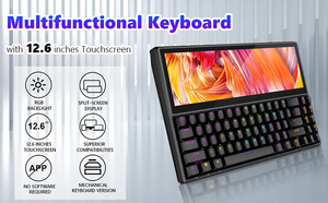 K2 12.6&quot; Touchscreen Gaming Mechanical <strong>Keyboard</strong> 71 Keys USB Compact Portable Split <strong>Screen</strong> <strong>Keyboard</strong> for Windows Mac Android - Product Image 6