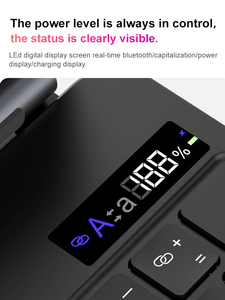 Funda de tableta con teclado Bluetooth inalámbrico inteligente de cuero Pu para iPad pro 12,9 pulgadas/air6(2024) con teclado táctil - Product Image 6