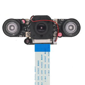 Raspberry Pi 4 Módulo de cámara ojo de pez de visión nocturna 5MP OV5647 Webcam con sensor infrarrojo IR Luz LED para Raspberry Pi 4B/3B +/3B