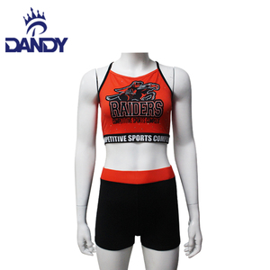 Cheerleading Practice Wears Custom Sparkly Diamonds Exercise Training <strong>Cheer</strong> Tops and Shorts for Girls - Product Image 3