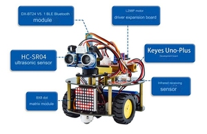 Arduino eğitim programlama robotu için akıllı küçük kaplumbağa Robot V3.0 robot araç kiti