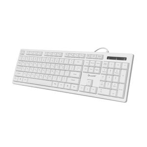 Teclado de ordenador básico con cable USB, tecla de entrada de una sola fila para Windows, PC y ordenador portátil, operación óptica, Material plástico - Product Image 2