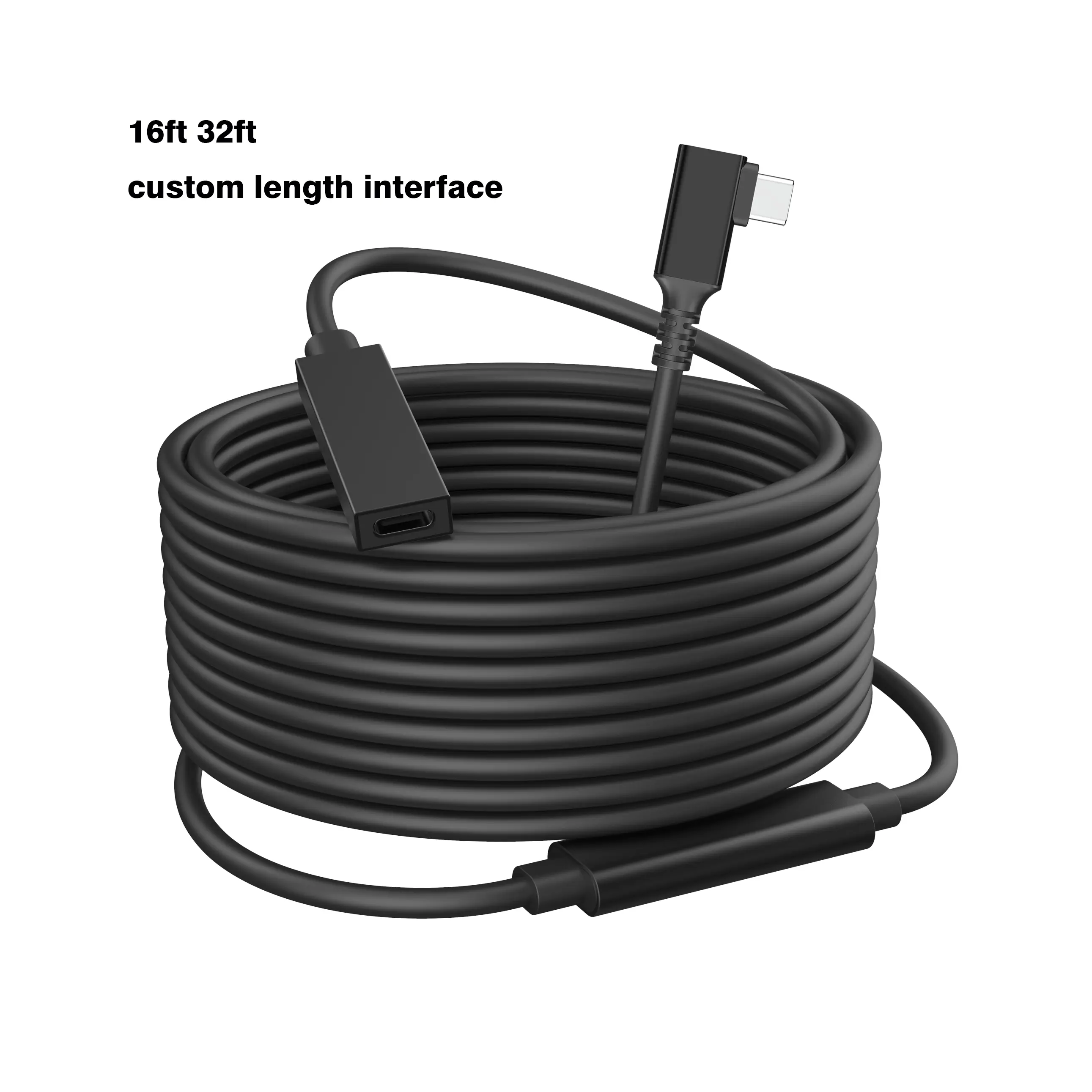 VR-cable de conexión de ángulo recto, Cable de transferencia de datos Usb tipo C, 3A, 60W, 5Gbps