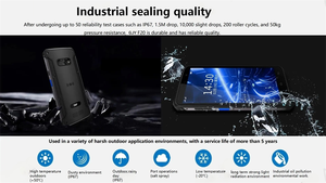 Android 14 Colector DE DATOS 5,5 pulgadas IP67 Lector de código QR 2D de mano resistente Escáner de código de barras industrial Bluetooth NFC GPS OTG PDAs - Product Image 5