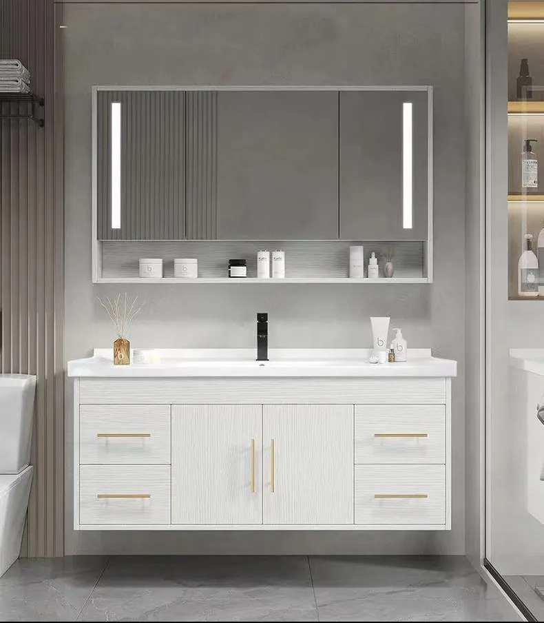 Sang Trọng Ý Phong Cách Rửa Lưu Vực Phòng Tắm Vanity Với Duy Nhất Vanity Bathroomand Tủ Combo