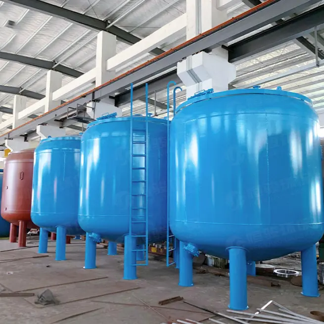 5000L sand carbon filter tanks 1900*1800mm for sewage water filtration treatment plant customizable