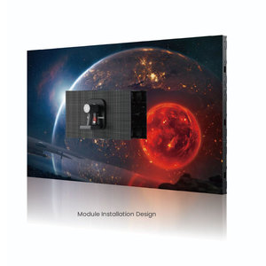 Tela LED fixa para sala de reuniões, parede de vídeo ultrafina para ambientes internos pequenos 1000x250x33mm P1.56 P1.95 P2.5 P2.6 P2.9 P3.9