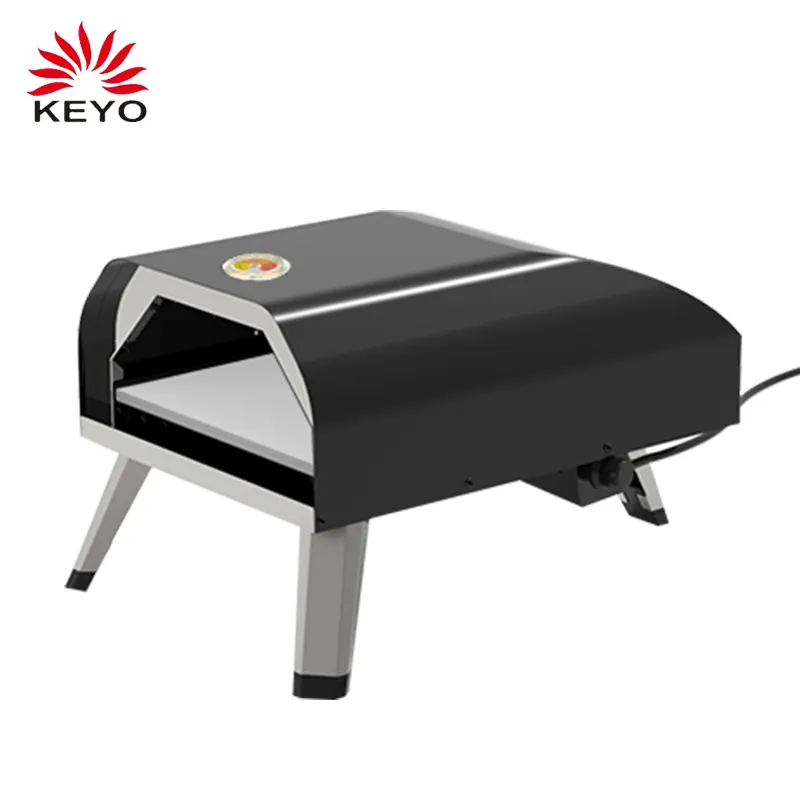 Keyo Fabrikant Prijs Outdoor Grill Tafelblad 12 Inch Draagbare Horno De Forno Gaz Gas Pizza Oven Voor Verkoop