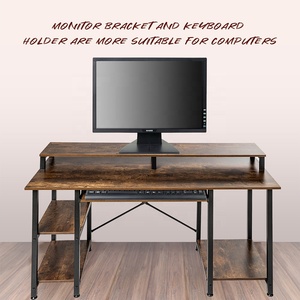 Escritorio de madera para ordenador con estante de almacenamiento Mesa de estudio simple para el hogar y el fabricante de muebles de oficina en China - Product Image 3