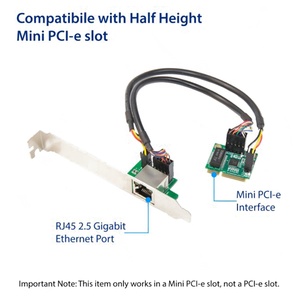 2.5ギガビットイーサネットミニPCI-eネットワークインターフェイスカード - Product Image 6