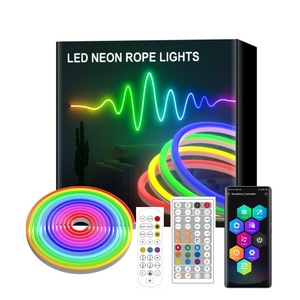 ไฟนีออน DYI DYI RGB IC Magic Color 2835แอป/ รีโมทคอนโทรลไฟแถบ LED อัจฉริยะตกแต่งสำหรับงานปาร์ตี้ที่บ้านและโรงแรม - Product Image 6