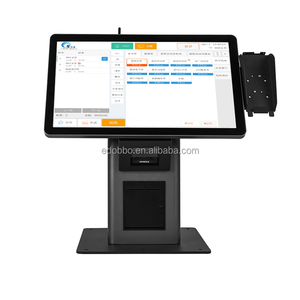 21.5-Inch Tabletop Self-Service Touchscreen POS Kiosk with Thermal Printer for Convenient Payment