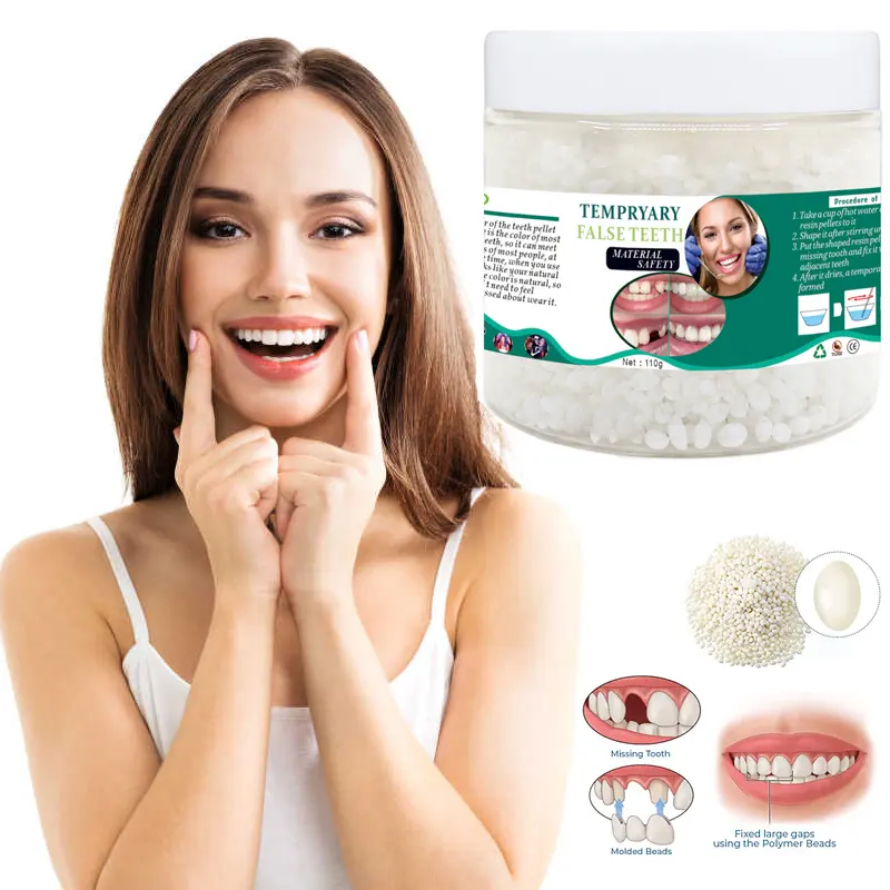 110gResin Temporäres Zahn reparatur set Zähne und Lücken Falsche Zähne Feststoff kleber Prothesen kleber Zahn aufhellung Zahn Schönheit