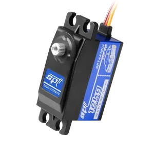 SPT 4412LV 12KG düşük profil Metal dişli dijital Servo 180 ° için 1/10 1/12 RC araba paletli sabit kanatlı Robot TRX4 SCX10 kısa vücut - Product Image 4