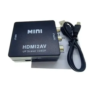 Adaptador HDMI a AV RCA, convertidor HDMI MINI Box RCA AV CVSB LR, convertidor escalador AV compuesto de vídeo para PC, proyector HDTV - Product Image 4