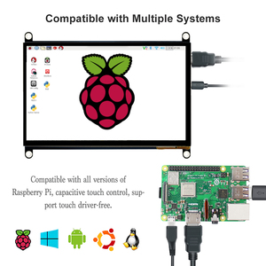 HD-MI-kapazitiver USB-Touchscreen mit Hülle für Raspberry Pi 7 Zoll 1024 x 600 tft FHD Weitbildschirm Modul LCD-Panel IPS-Bildschirm - Product Image 6