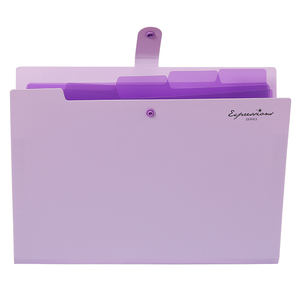 Carpetas de archivos expandibles portátiles de 5 bolsillos, organizador de documentos impermeable multicolor, sistema de acordeón de botones, carpeta A4, bolsa de archivos - Product Image 3
