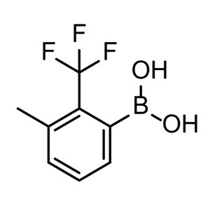 กรดบอโรนิก, B-[3-เมทิล-2-(ไตรฟลูออโรเมทิล) ฟีนิล]- CAS:1383576-04-2 - Product Image 1