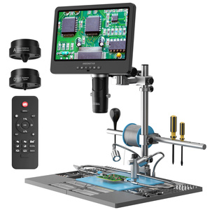 Andonstar AD249S-M-Plus trinoküler 10 ''yüksek çözünürlüklü dijital mikroskop PCB tamir için 10 inç ekran + uzatma tabanı ile - Product Image 1