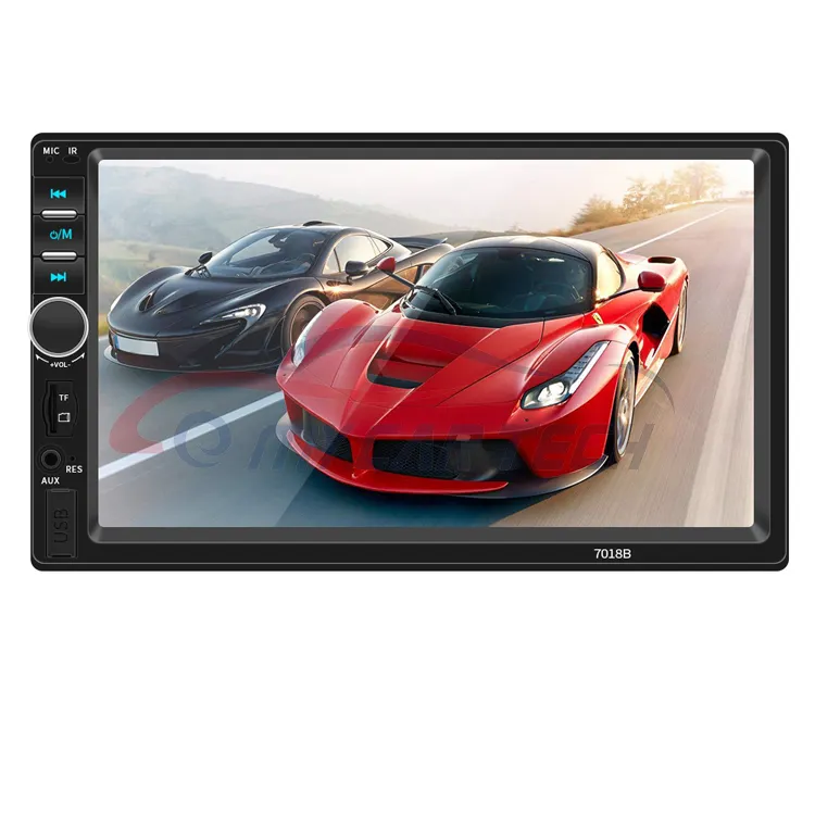 Reproductor Multimedia con pantalla Hd de 7 pulgadas para coche, autorradio estéreo 2 Din con Mp5, soporte Bt y Usb