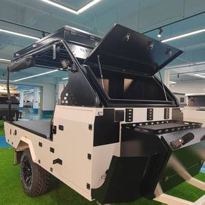 2025 Ecocampor Heavy Duty 4x4 UTV Trailer Lightweight Modern Style Utility Cart with <strong>Mesh</strong> <strong>Ramp</strong> for Farm &amp; Landscape Use - Product Image 1