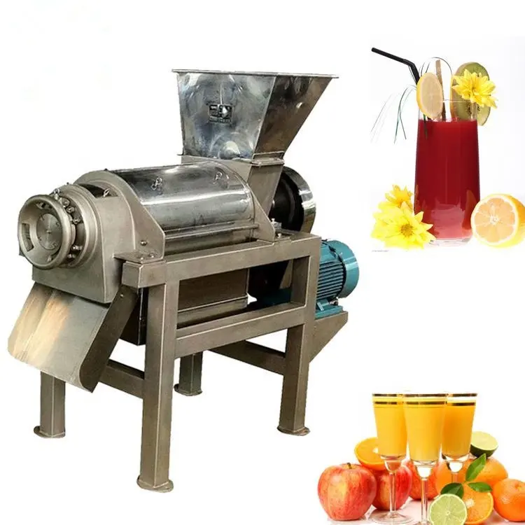 Espremedor de frutas espiral industrial de nova tecnologia/extrator de suco de laranja/máquina de fazer suco de parafuso vegetal