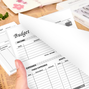 Taccuino del pianificatore di Budget con memorandum di data senza etichetta con copertina rigida in carta materiale diario blocco per promemoria - Product Image 1