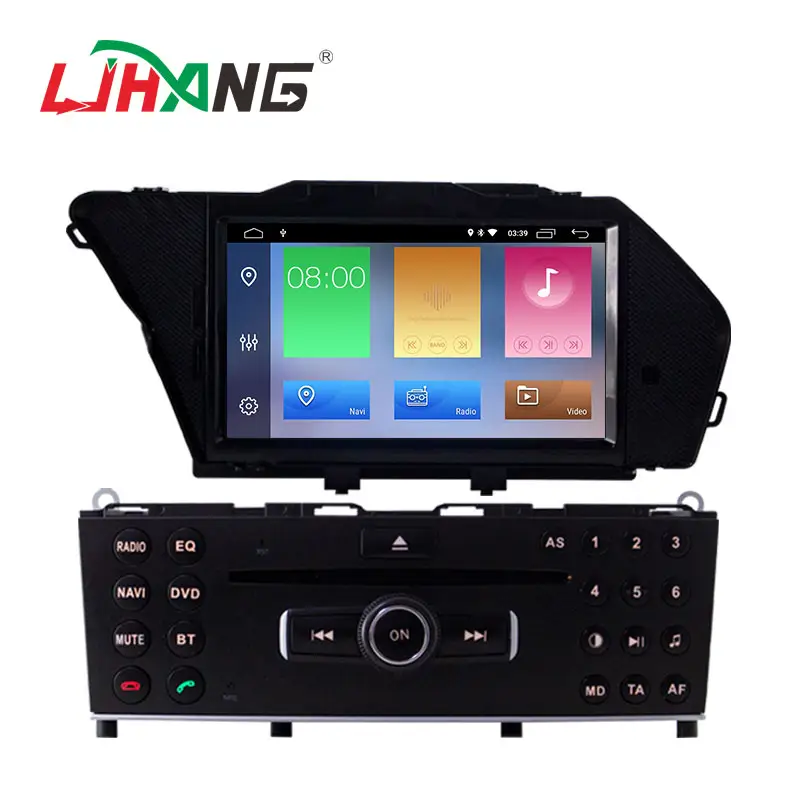 Автомобильный DVD-плеер LJHANG Android 12 для Mercedes GLK300/ GLK350 мультимедийный GPS навигатор Видео Аудио