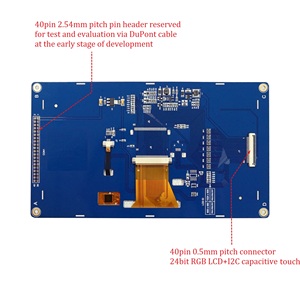 7 zoll 800x480 LCD display module, 40pin 24 bit RGB display + I2C touch-interface für STM32 - Product Image 2