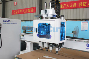 Máquina de cabezal de proceso múltiple 1325 CNC Router con máquina cortadora de cuchillo vibratorio adecuada para carpintería contrachapado MDF y más - Product Image 5