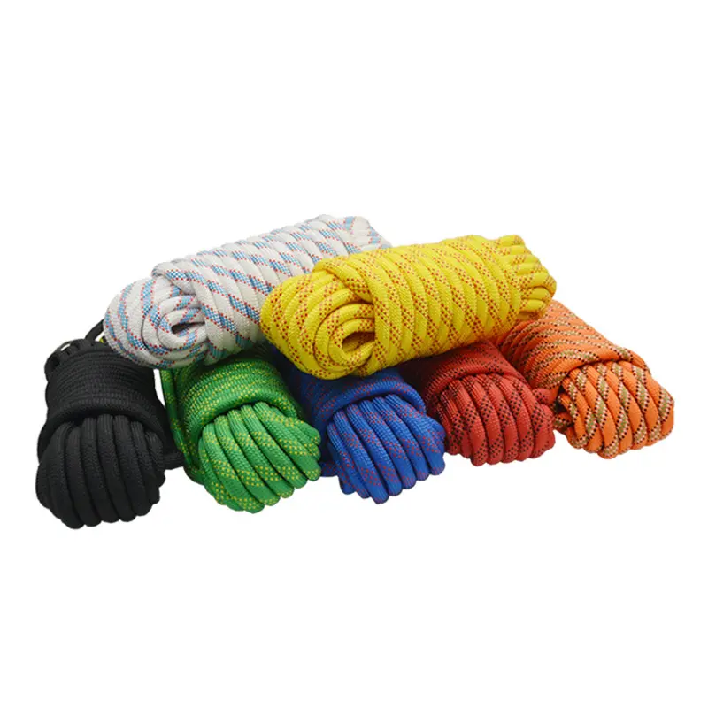 10mm Rock Climbing Rope 10~50M Outdoor Static Rapelling Rope Fire Rescue Safety Escape Climbing Emergency Rope Cord