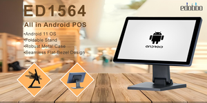 15,6 polegadas tudo-em-um sistema Android POS Suporte dobrável Caixa registradora <span class=keywords><strong>PC</strong></span> sistema de pagamento