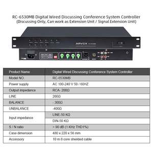 <strong>Free</strong> Large Office Equipment Profession Microphone Confer Room Camera Video Group Digital Conference System Controller From China - Product Image 4