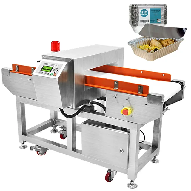 हाई स्पीड मेटल डिटेक्टिंग मशीन स्वचालित खाद्य सुरक्षा धातु निरीक्षण मशीन