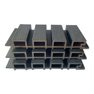 Design moderno rivestimento della parete esterna WPC pannelli impermeabili esterno rivestimento in legno composito per edifici - Product Image 3