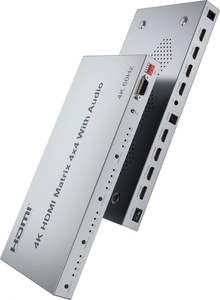 V2.0 4K HDMIマトリックス4X4 EDID対応RS232 HDMIスイッチ4X4マトリックスオーディオ付き - Product Image 4