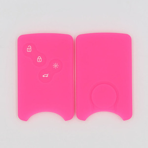 Renault Dust Collector Capture Clio Logan <strong>Megane</strong> 1 2 <strong>3</strong> Koleos Scenic Nema Fluence Zoe Accessory with 4-button Silicone Car <strong>Key</strong> - Product Image 4
